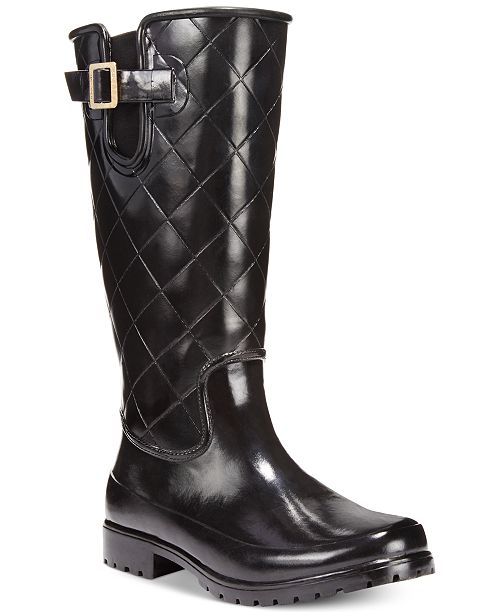 Sperry Women's Pelican Tall Quilted Rain Boots & Reviews - Boots ...