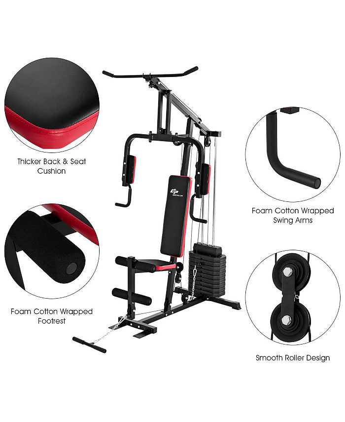 Costway Multifunction Cross Trainer Workout Machine Strength Training
