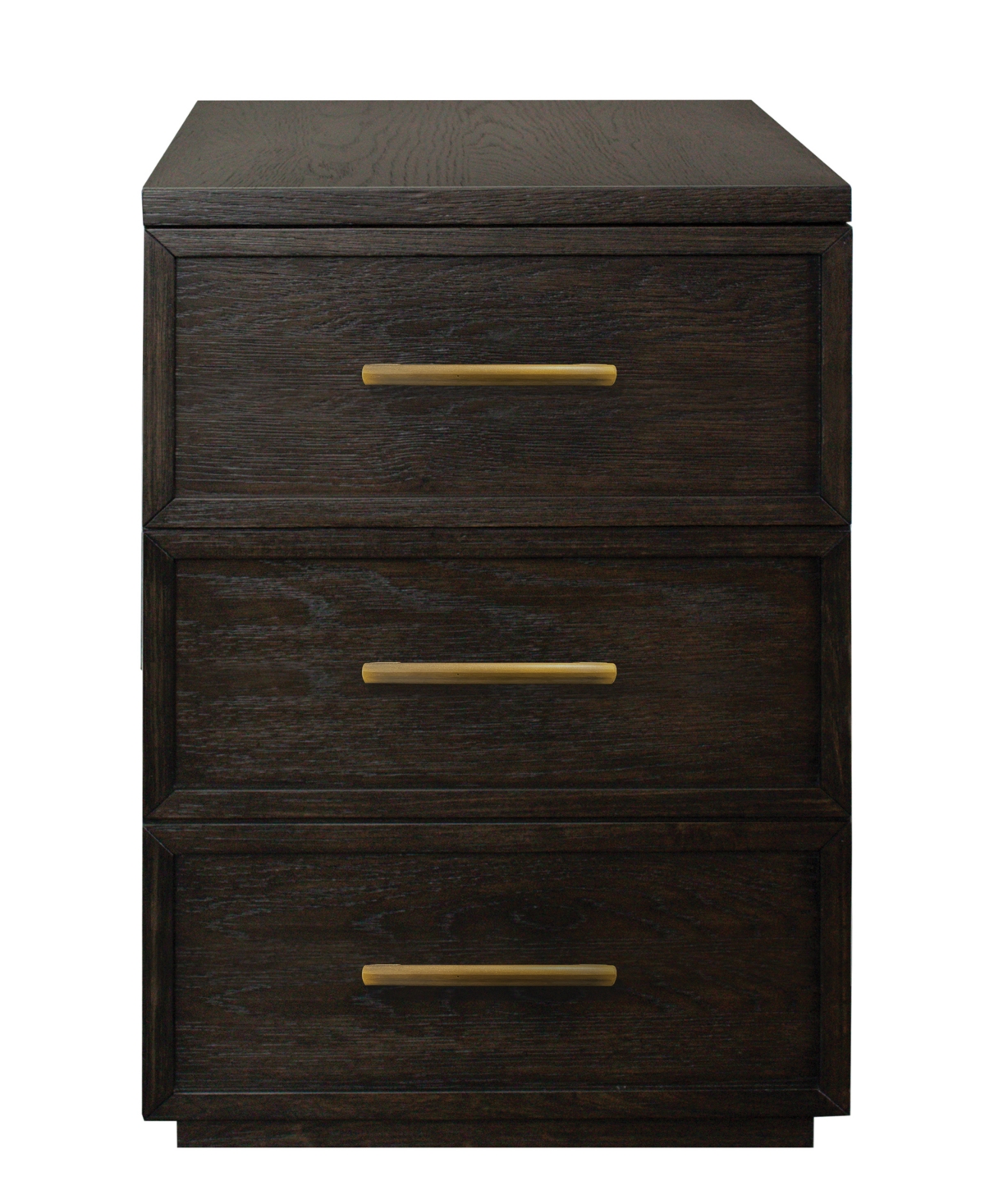 Furniture Fresh Perspectives 24" Wood Dovetail Joinery Mobile File Cabinet In Umber