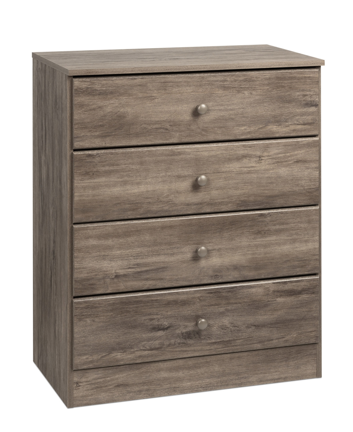 Prepac Astrid 4-drawer Dresser In Drifted Gray