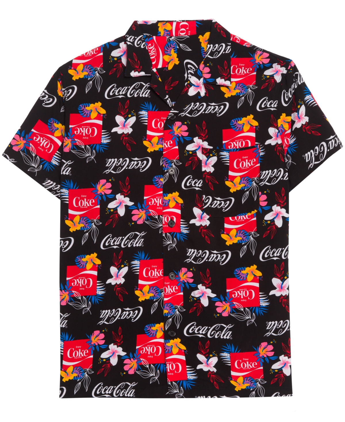 Hybrid Men's Coca Cola Short Sleeves Woven Shirt