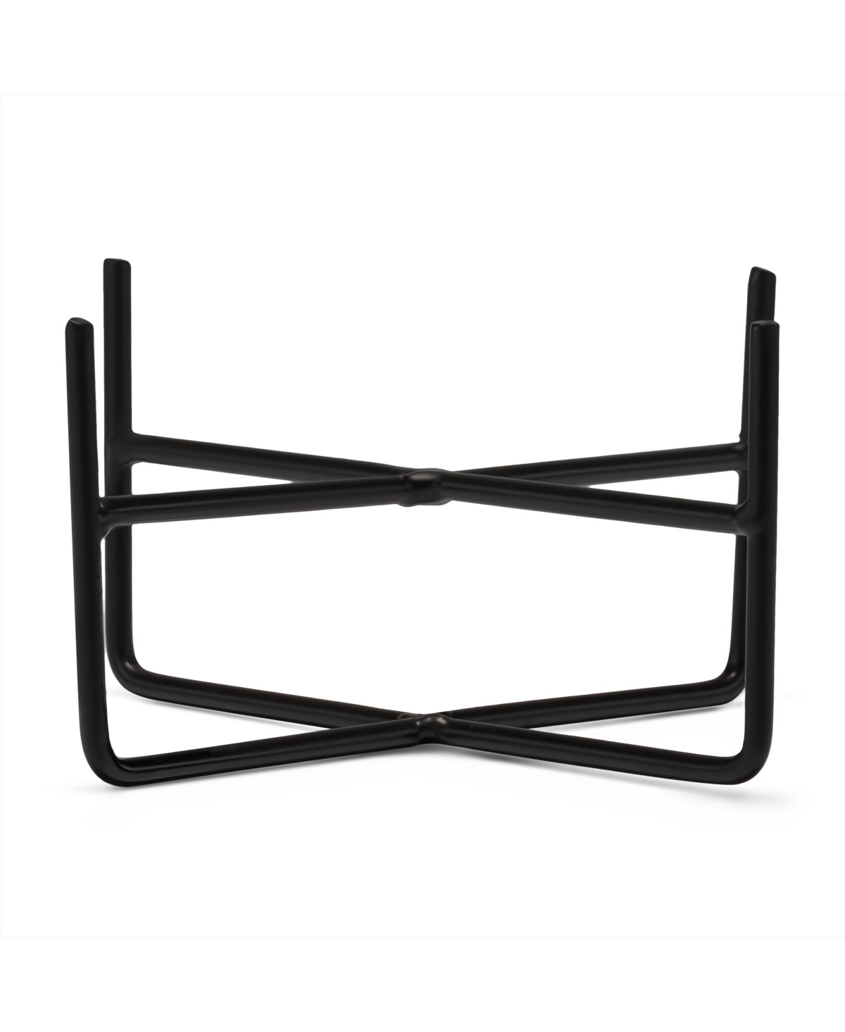 Dog Simple Solid Stand - Matte Black - Small - Black