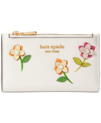 kate spade new york In Bloom Flower Appliqued Saffiano Leather