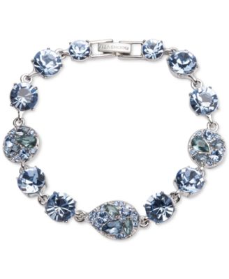 Givenchy - Silver-Tone Stone & Cluster Link Bracelet