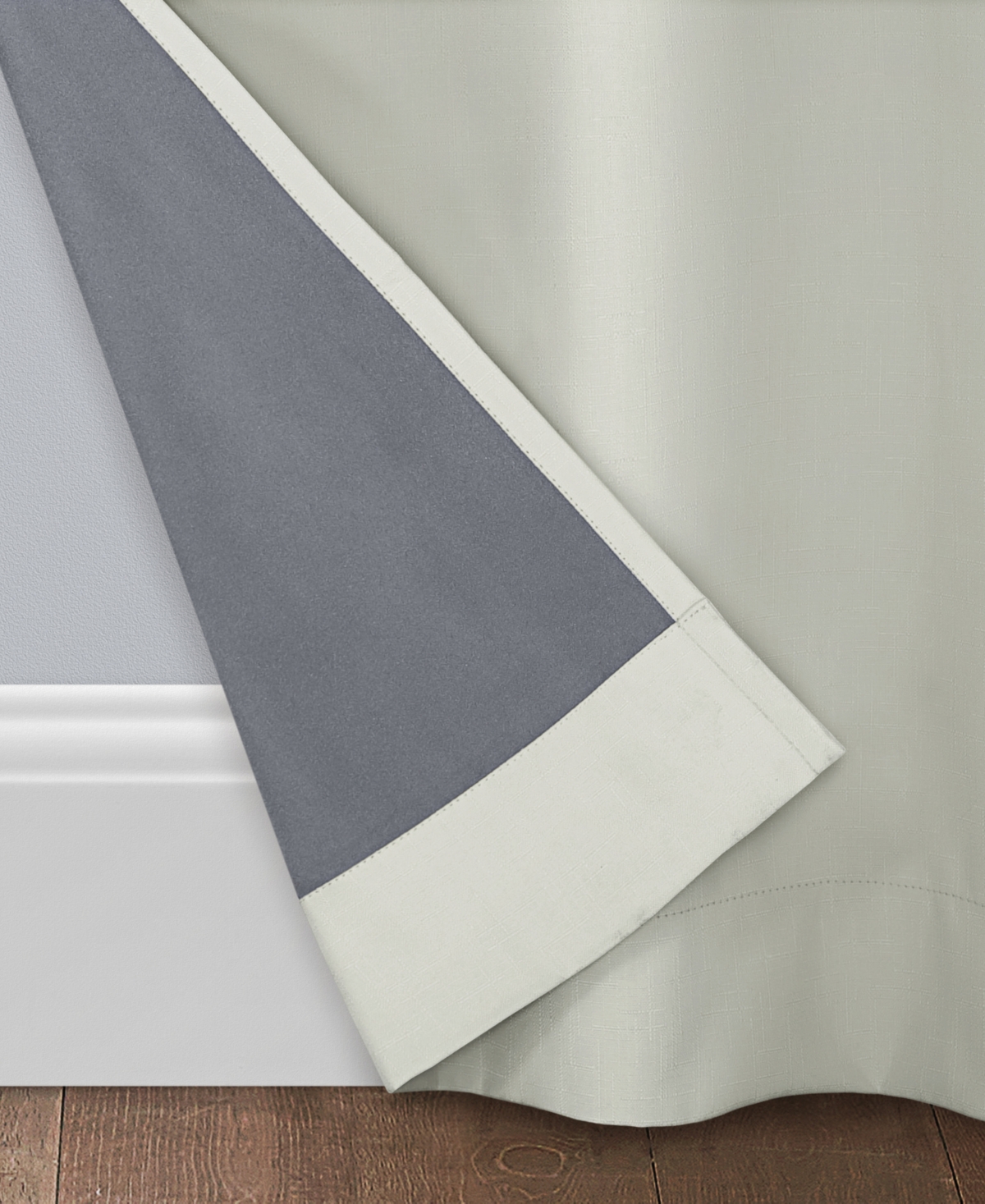 Eclipse Khloe 100% Absolute Zero Blackout Solid Textured Thermaback Curtain Panel, 84" x 40"