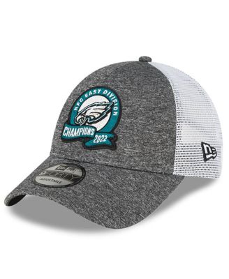Men's Heather Gray Philadelphia Eagles 2022 NFC East Division Champions Locker Room 9FORTY Adjustable Hat