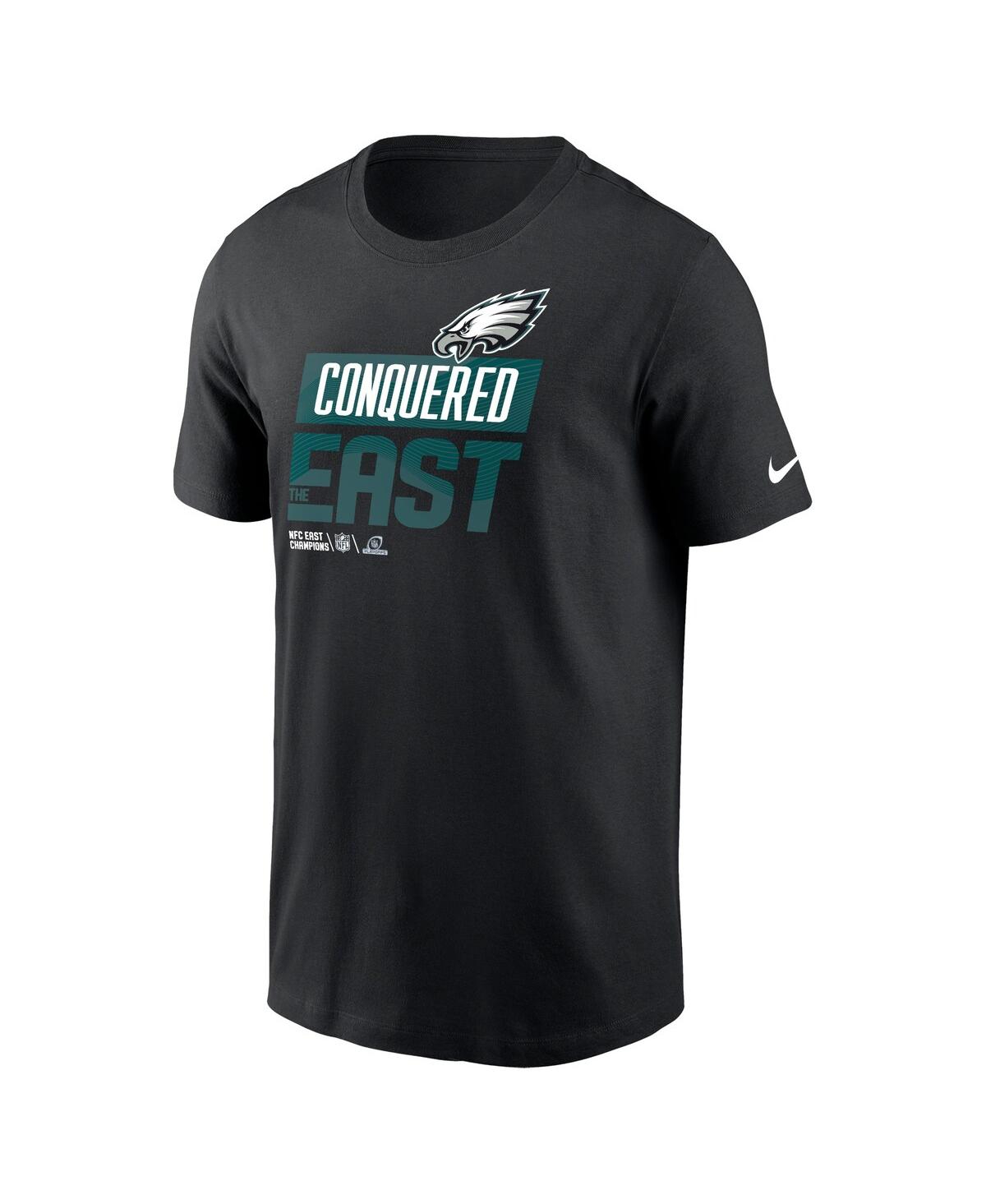 Men's NikePhiladelphia Eagles 2022 Nfc East Division Champions Locker Room Trophy Collection T-shirt - Black
