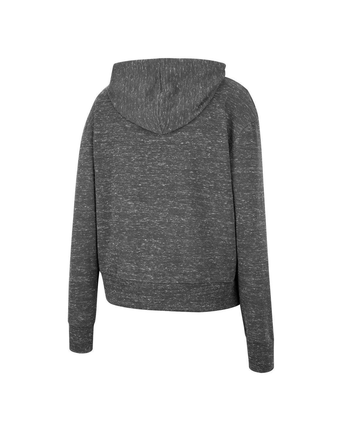 Colosseum Charcoal Michigan State Spartans Backstage Speckled Pullover Hoodie In Charcoal