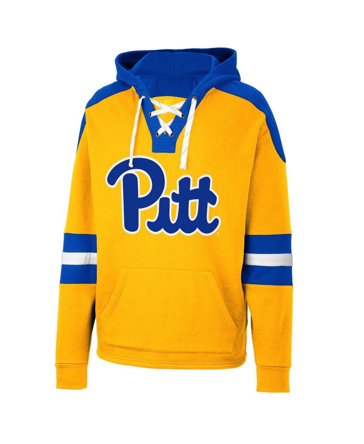 Shop Colosseum Men's  Gold Pitt Panthers Lace-up 4.0 Pullover Hoodie