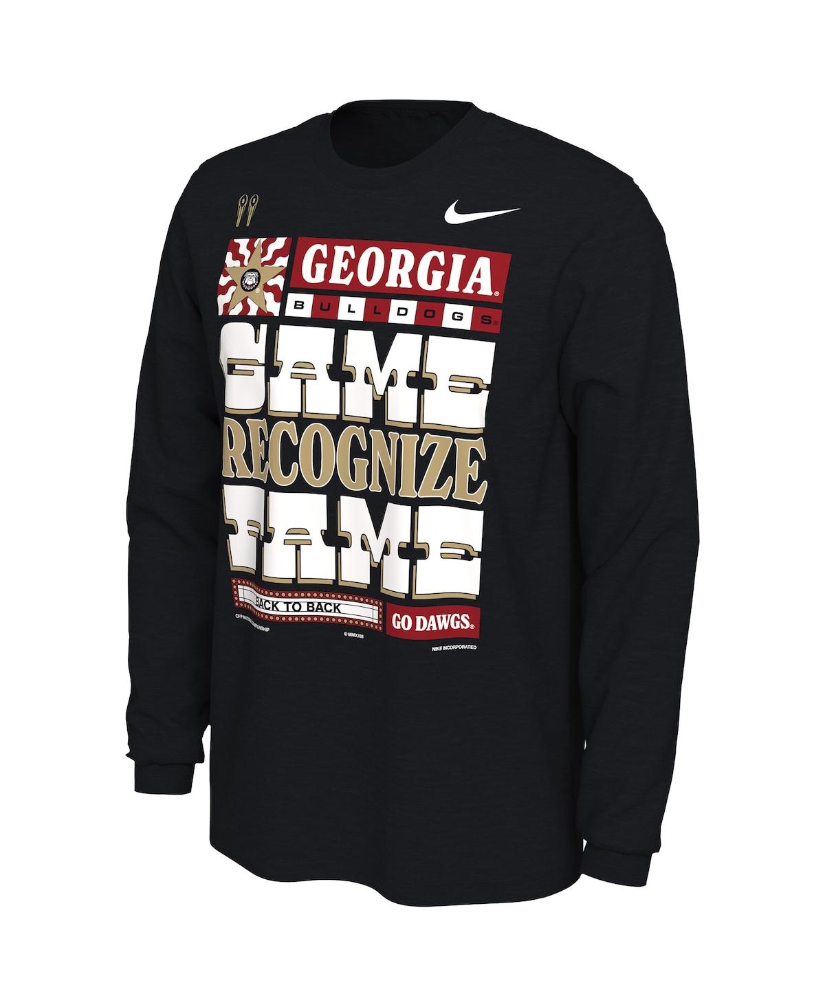 Men's NikeGeorgia Bulldogs College Football Playoff 2022 National Champions Locker Room Long Sleeve T-shirt - Black