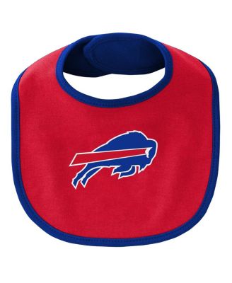 Newborn and Infant Boys and Girls Royal, Red Buffalo Bills Little Champ Three-Piece Bodysuit Bib and Booties Set