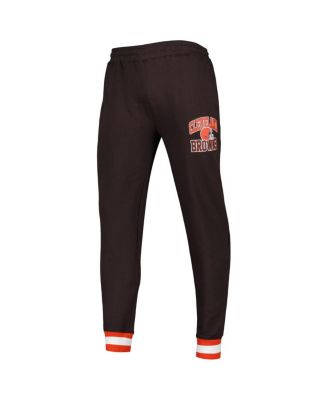 Men's Brown Cleveland Browns Blitz Fleece Jogger Pants