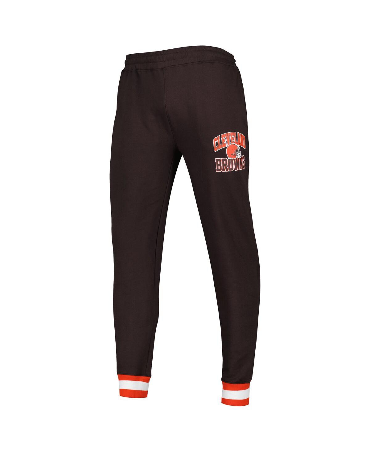 Shop Starter Men's  Brown Cleveland Browns Blitz Fleece Jogger Pants