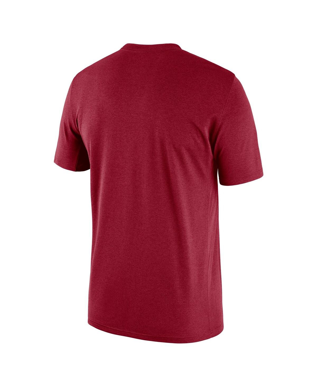 Shop Jordan Men's  Heathered Crimson Oklahoma Sooners Team Football Legend T-shirt