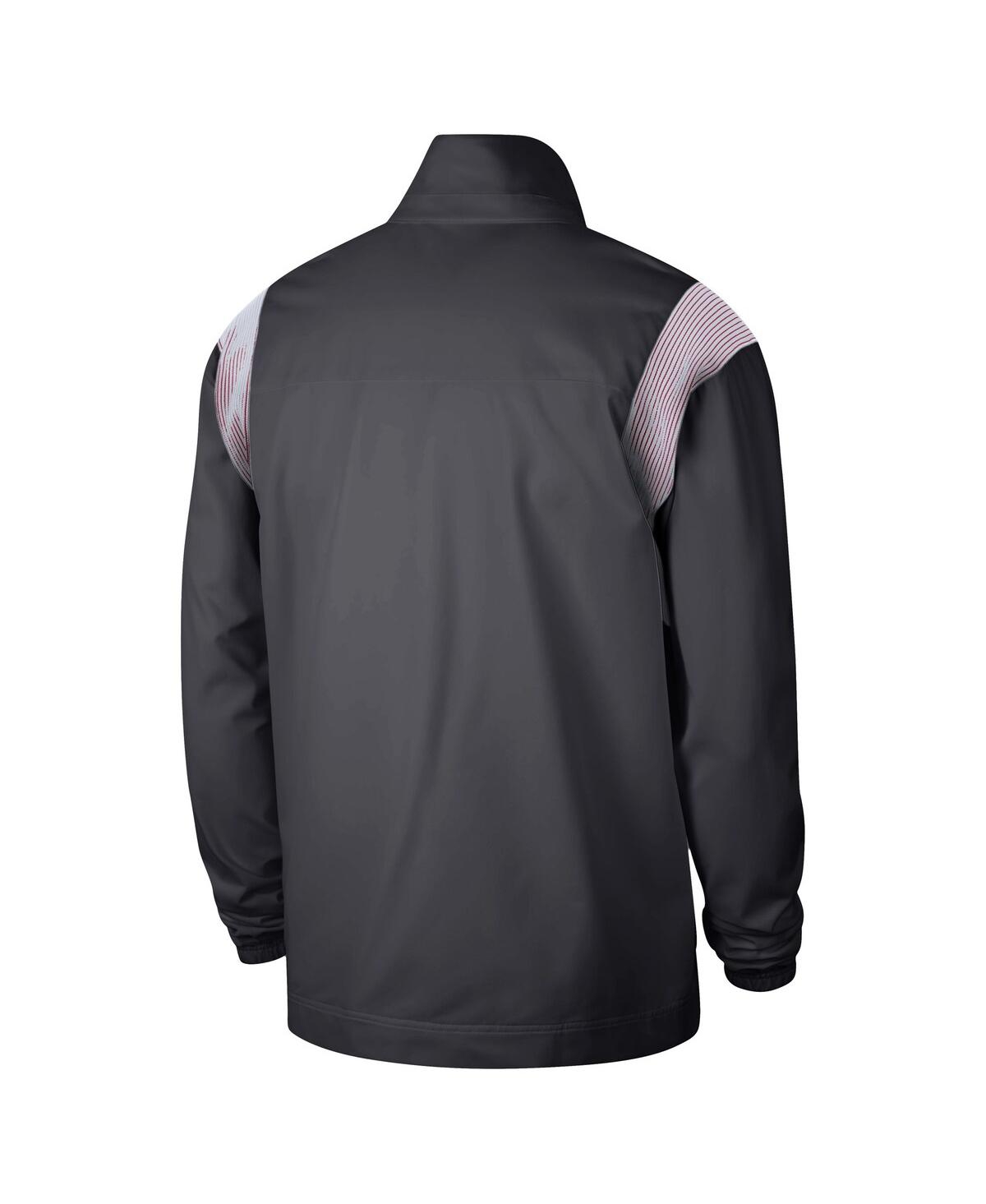 Men's NikeOklahoma Sooners Woven Full-Zip Jacket - Anthracite