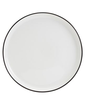 Black Rim 12 Pc. Dinnerware Set, Service for 4