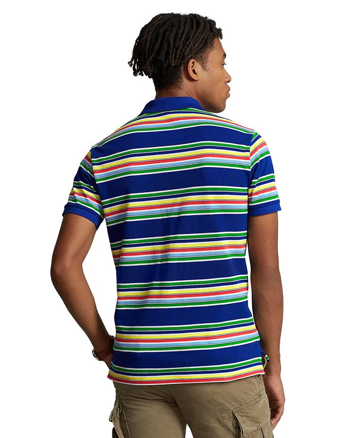 Polo Ralph Lauren Men's ClassicFit Striped Mesh Polo Shirt Macy's