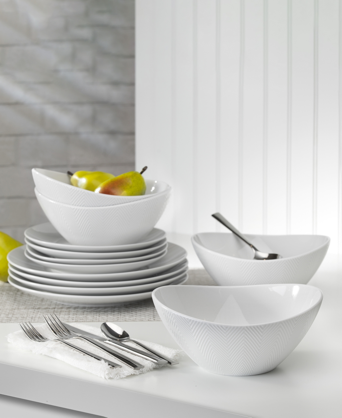 Euro Ceramica Highlands Serving Bowl Set, 4 Piece