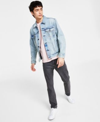 Levi's Levis Mens Trucker Jacket One Pocket T Shirt 511 Slim Fit Jeans In Dolf Make It