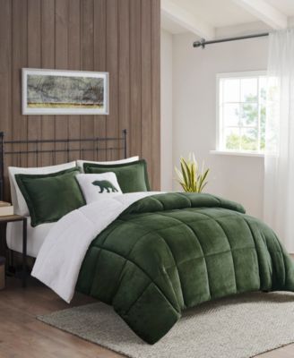 Alton Plush to Sherpa Down Alternative 4-Pc. Comforter Set, Full/Queen