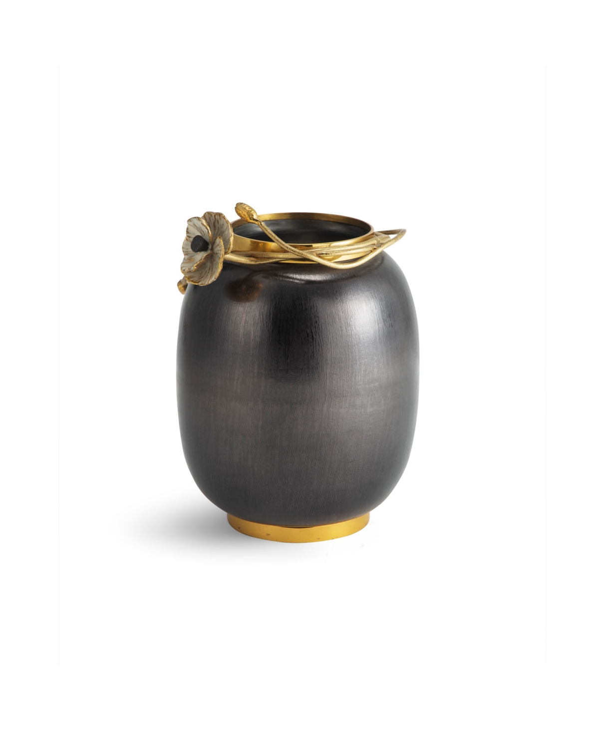 Shop Michael Aram Anemone Medium Vase In Stainless Steel
