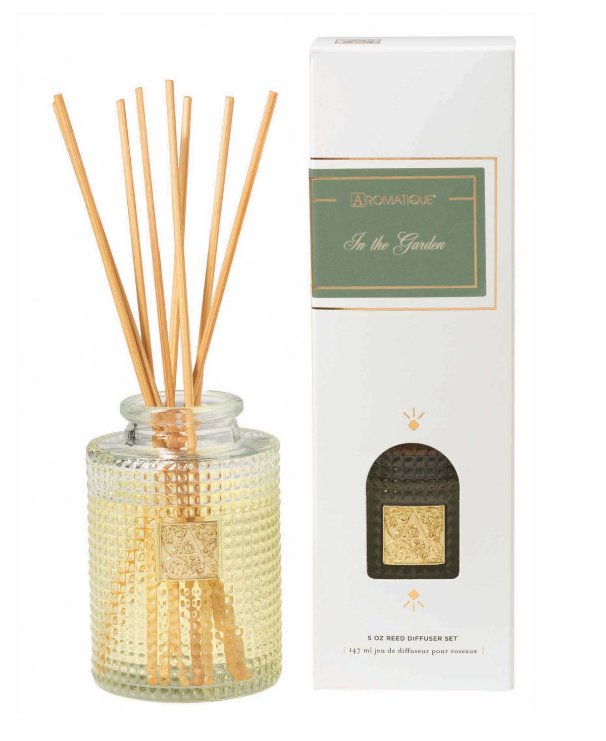 Aromatique In The Garden Reed Diffuser In Clear Glass