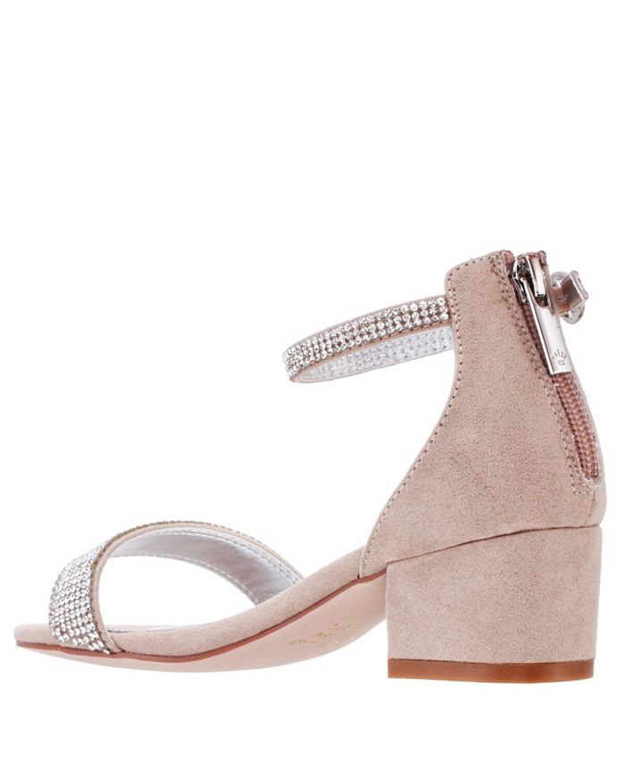 Nina Little Girls Valetta Ankle Strap Zipper Closure Sandals Macy's