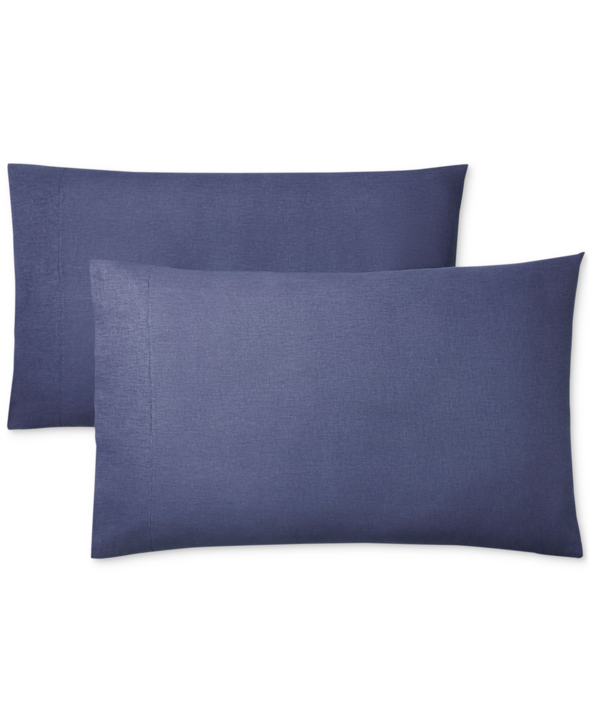 Lauren Ralph Lauren Kent Cotton-linen Pillowcase Set, King In Navy