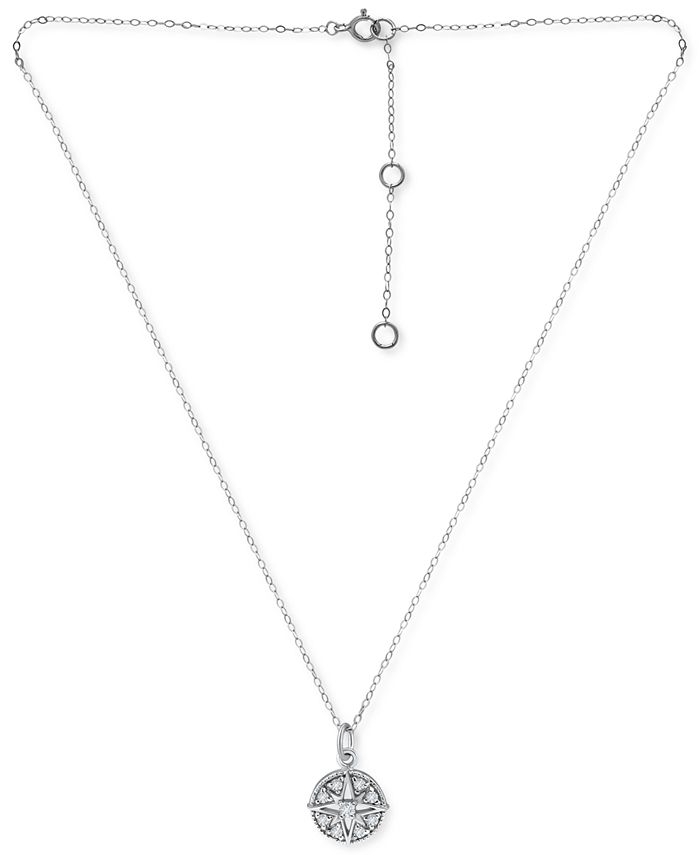 Giani Bernini Cubic Zirconia North Star Pendant Necklace in Sterling ...
