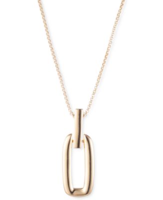 ネックレス・ペンダント RALPH LAUREN Gold Tone Multi-Row Chain Pendant Necklace Lauren Ralph Lauren Gold Tone Multi-Row Chain Pendant