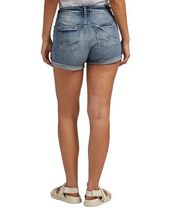 Silver Jeans Co. Women's Suki Mid Rise Denim Shorts & Reviews - Shorts -  Juniors - Macy's