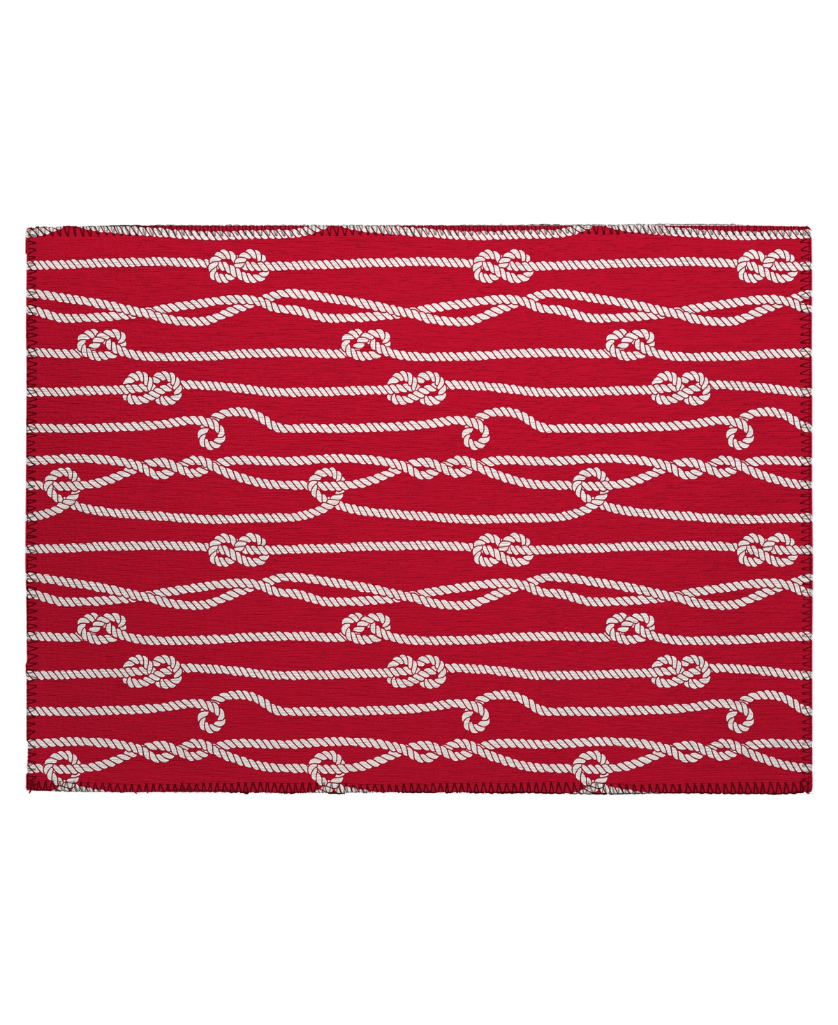 D Style Waterfront Wrf7 1'8" X 2'6" Area Rug In Red