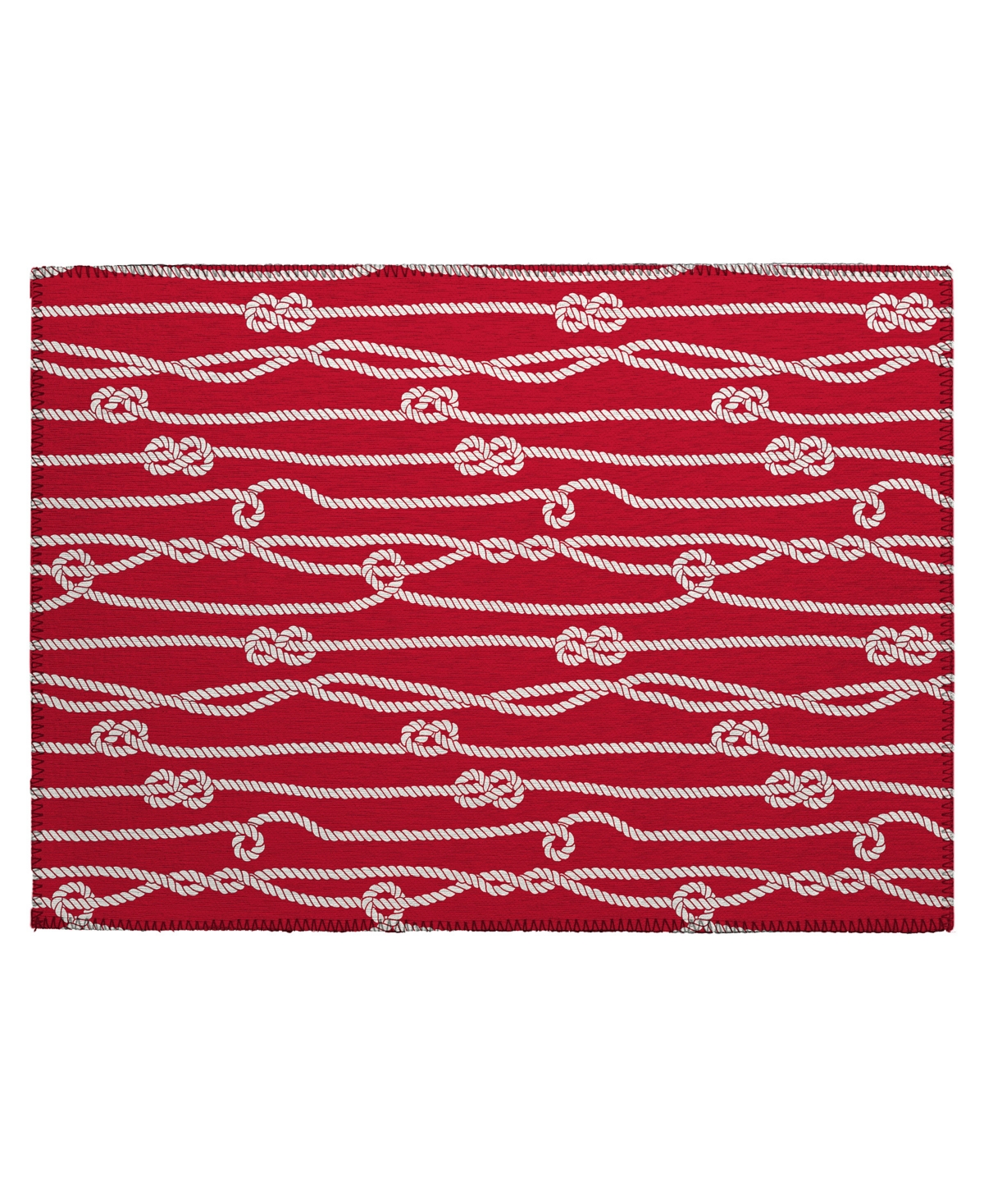 D Style Harbor Ha7 1'8" X 2'6" Area Rug In Red