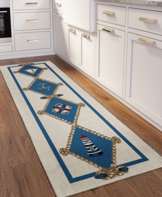 Harbor Washable HA6 2'3" x 7'6" Runner Area Rug