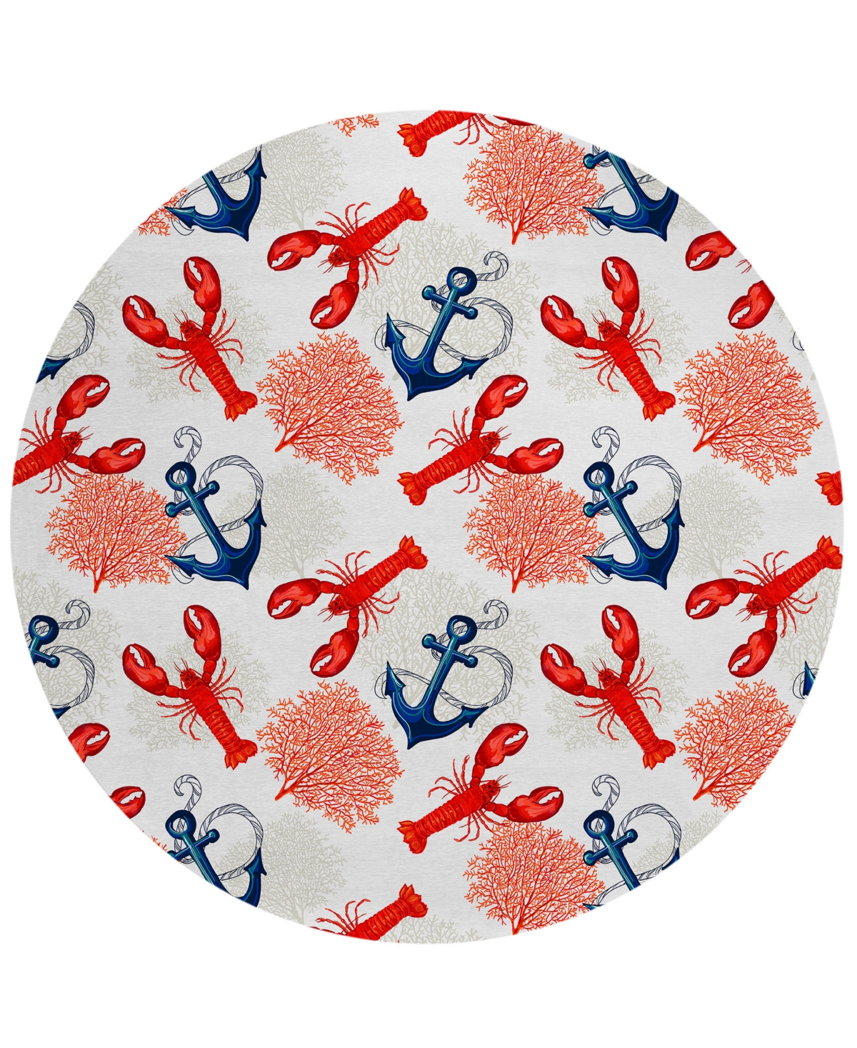 D Style Harbor Ha4 8' X 8' Round Area Rug In Ivory