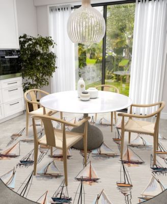 Harbor Washable HA8 8' x 8' Round Area Rug