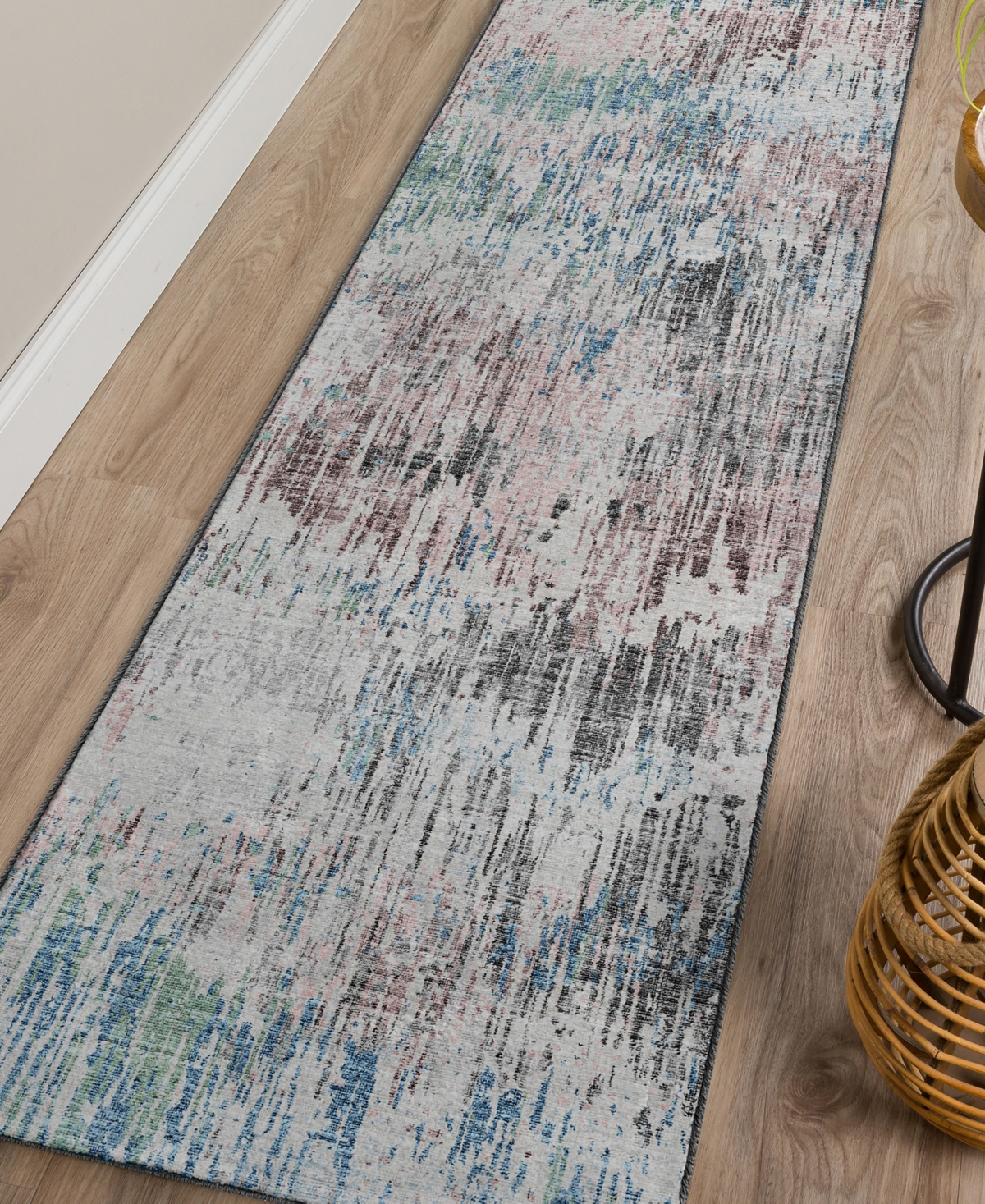 Dalyn Camberly Washable Cm1 2'3" X 7'6" Runner Area Rug In Multi