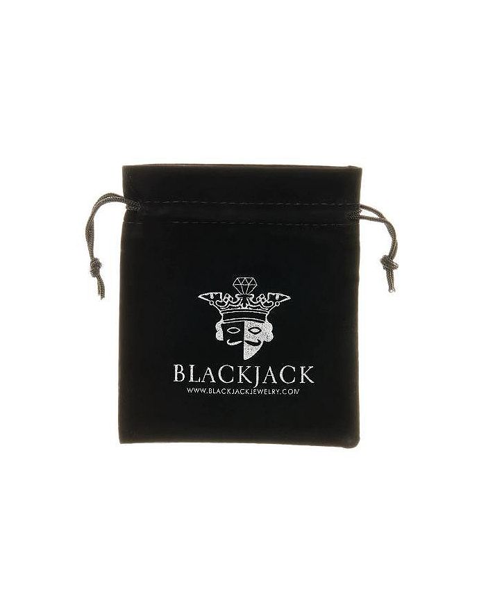 Blackjack Mens Stainless Steel 19mm Spike Huggie Hoop Earrings Macy's