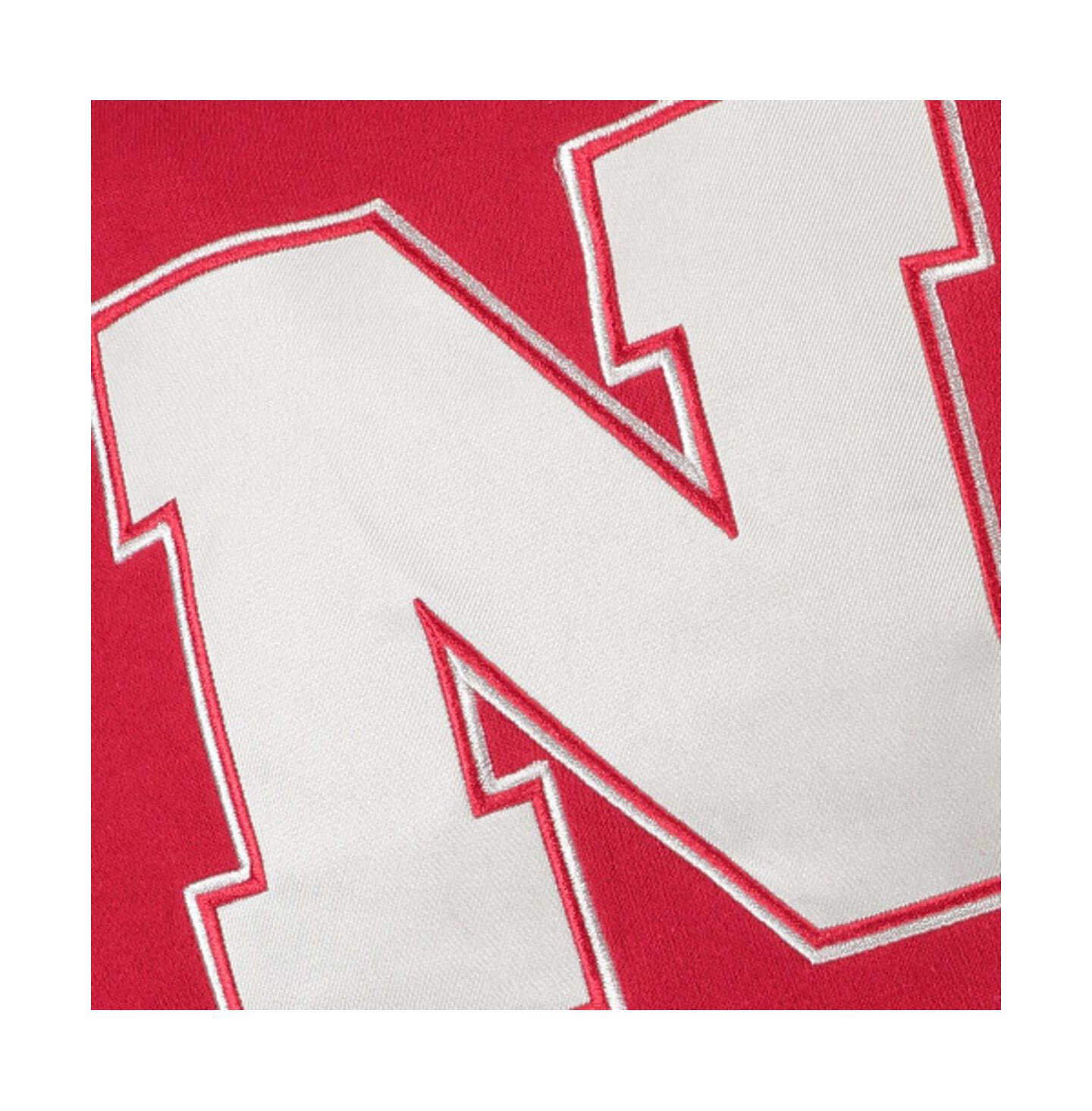Детское худи Colosseum Scarlet Nebraska Huskers с большим логотипом, для мальчика — фото 2