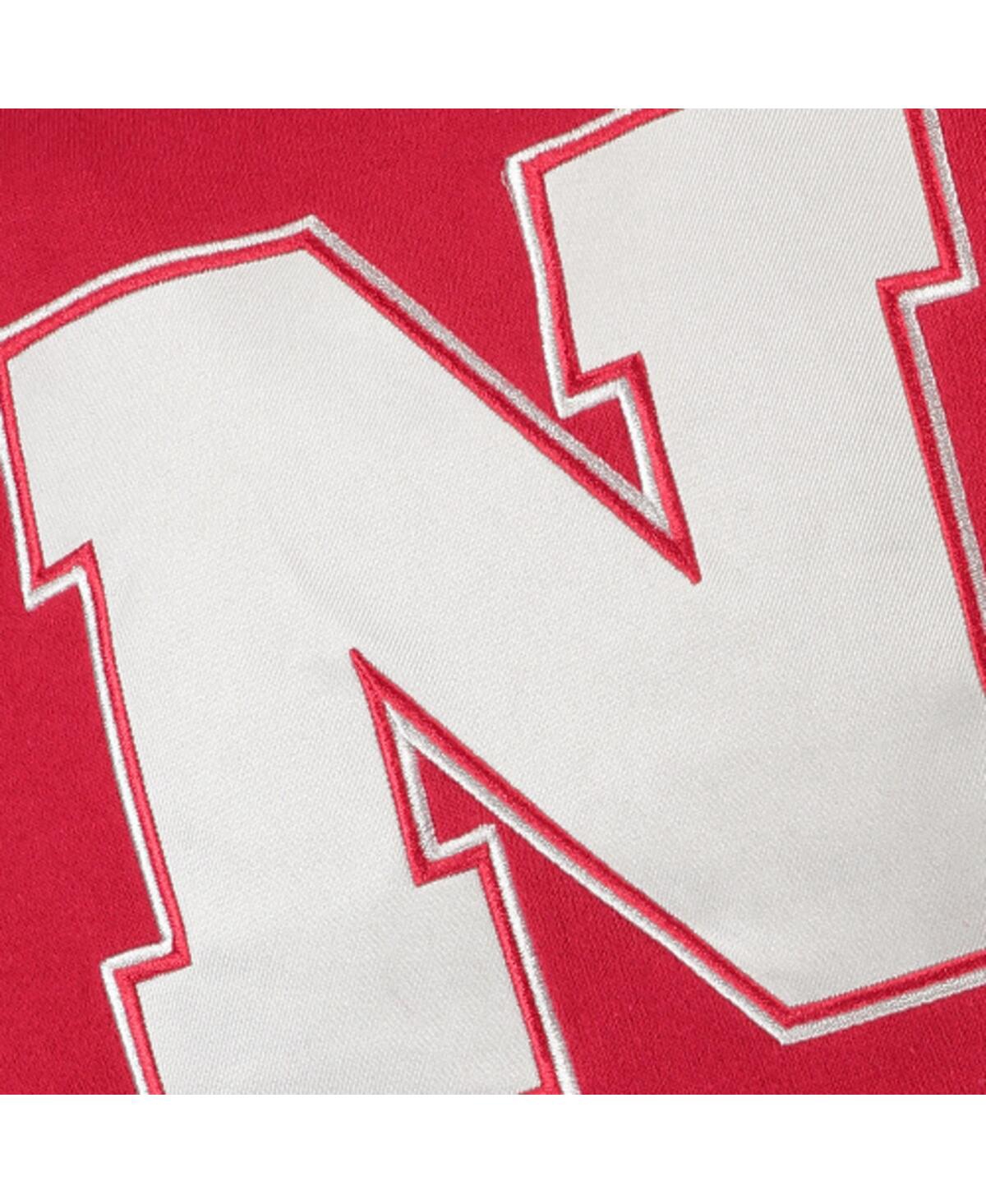 Colosseum Big Boys  Scarlet Nebraska Huskers Big Logo Pullover Hoodie In Scarlet