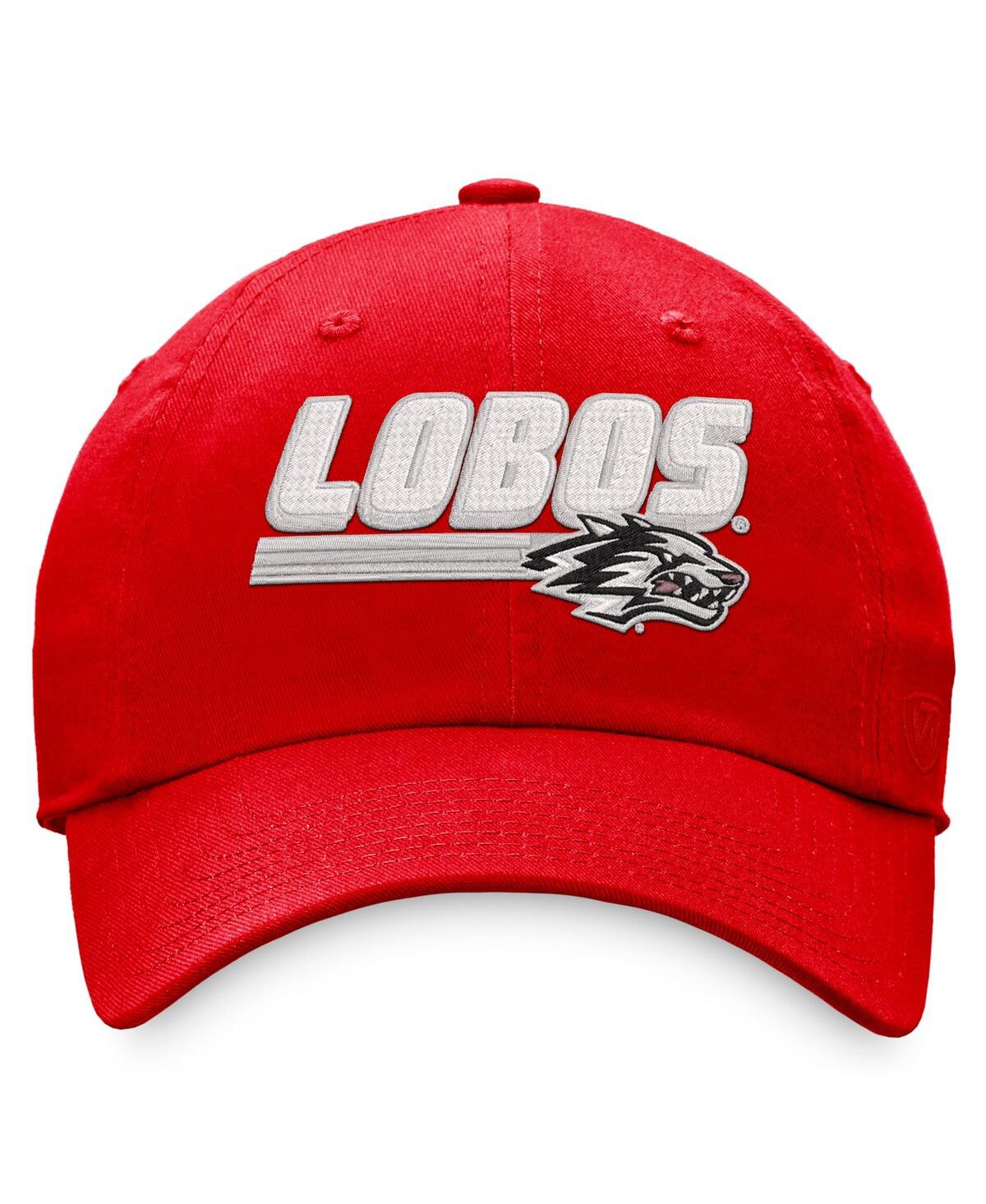 Shop Top Of The World Men's  Red New Mexico Lobos Slice Adjustable Hat