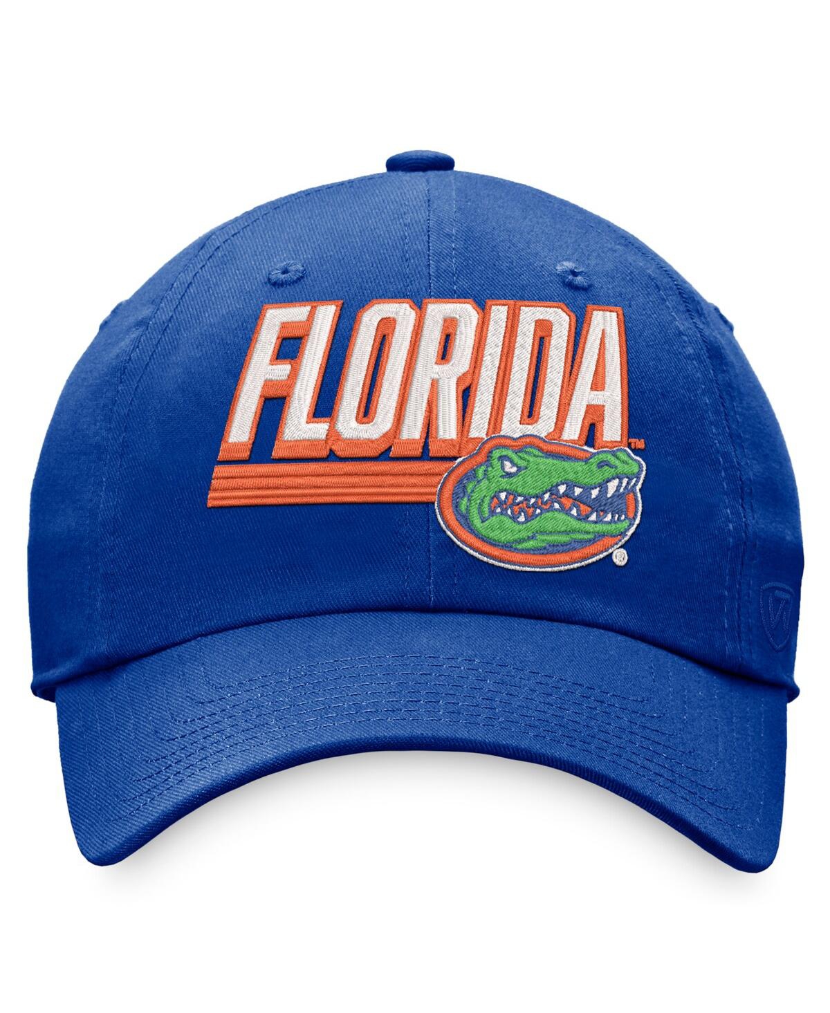 Shop Top Of The World Men's  Royal Florida Gators Slice Adjustable Hat