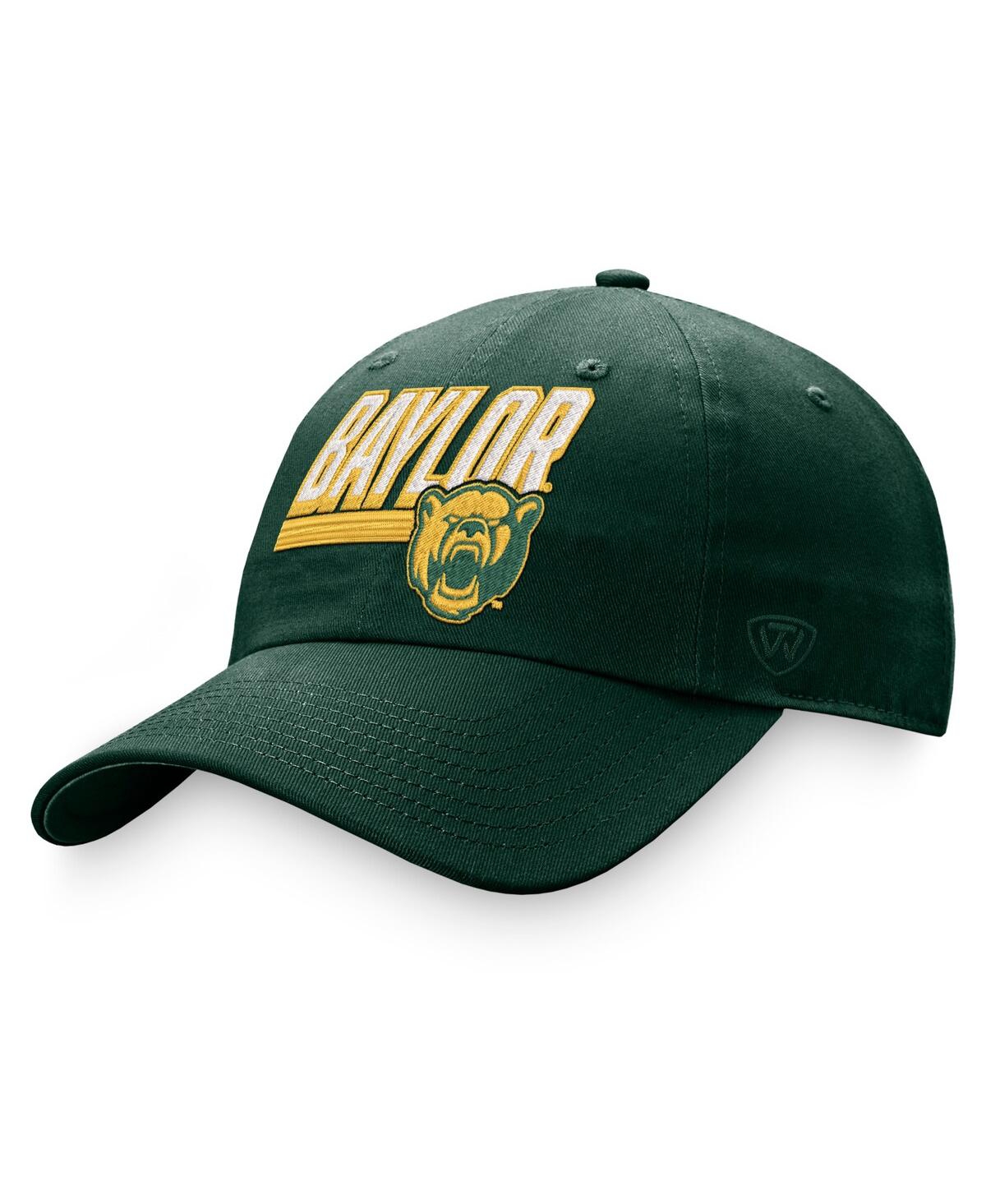Shop Top Of The World Men's  Green Baylor Bears Slice Adjustable Hat