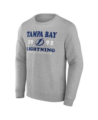 Men's Heather Charcoal Tampa Bay Lightning Fierce Competitor Pullover Sweatshirt
