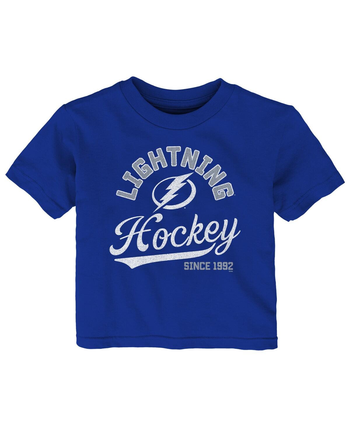 Shop Outerstuff Infant Boys And Girls Blue Tampa Bay Lightning Take The Lead T-shirt