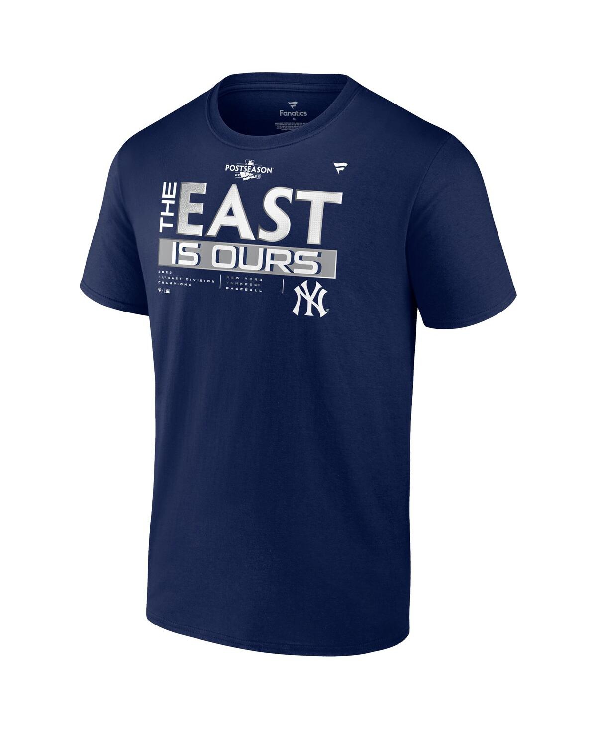 Men's FanaticsNew York Yankees 2022 Al East Division Champions Locker Room Big and Tall T-shirt - Navy
