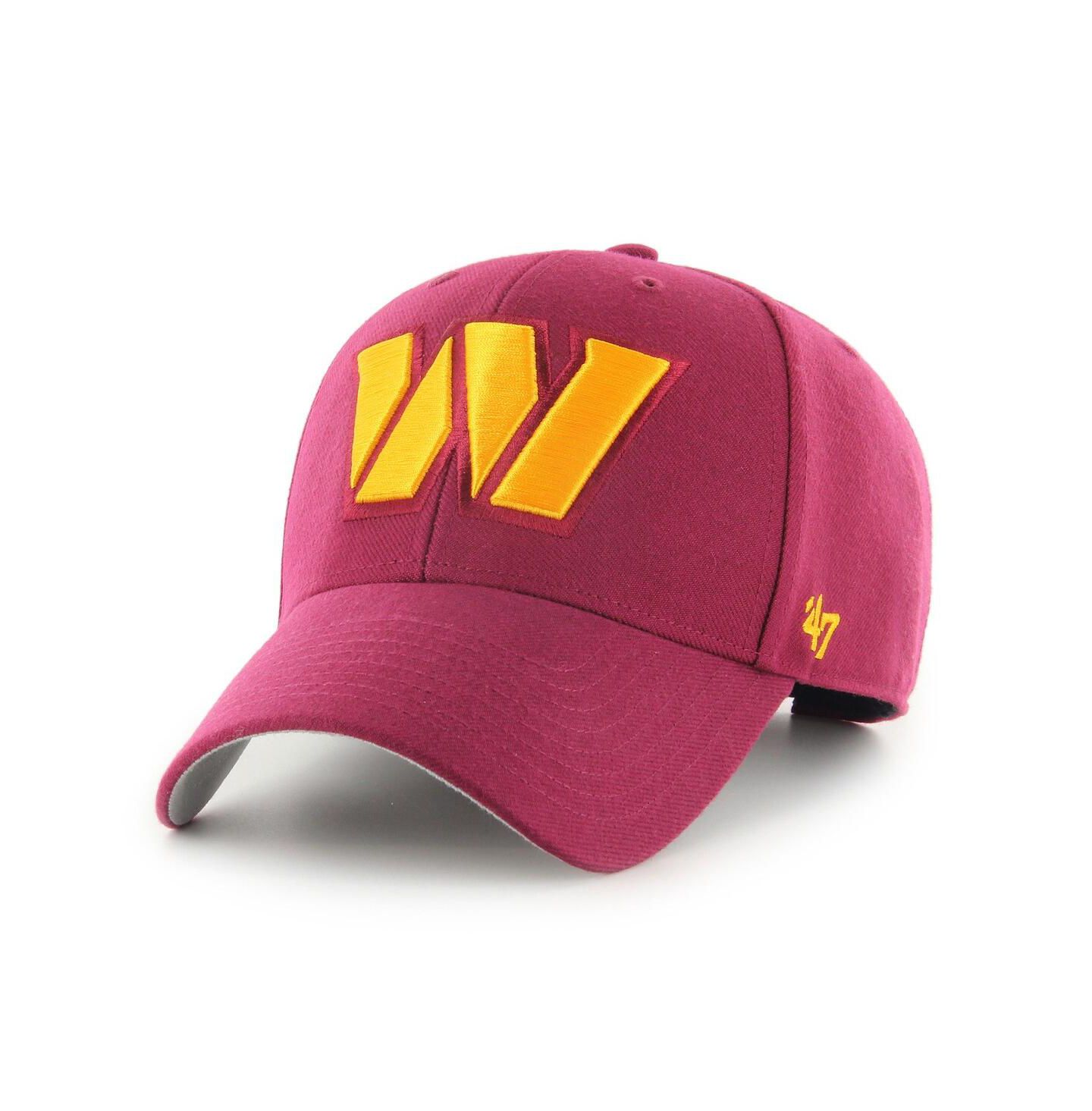 Мужская кепка '47 Brand Burgundy Washington Commanders Mvp Adjustable Hat — фото 3