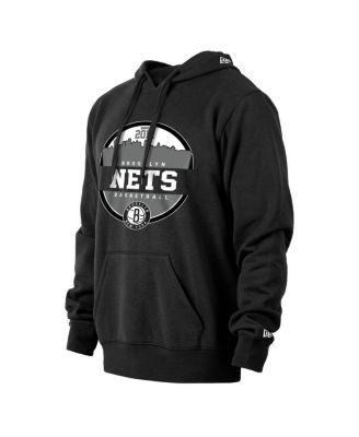 Men's Black Brooklyn Nets Localized Pullover Hoodie