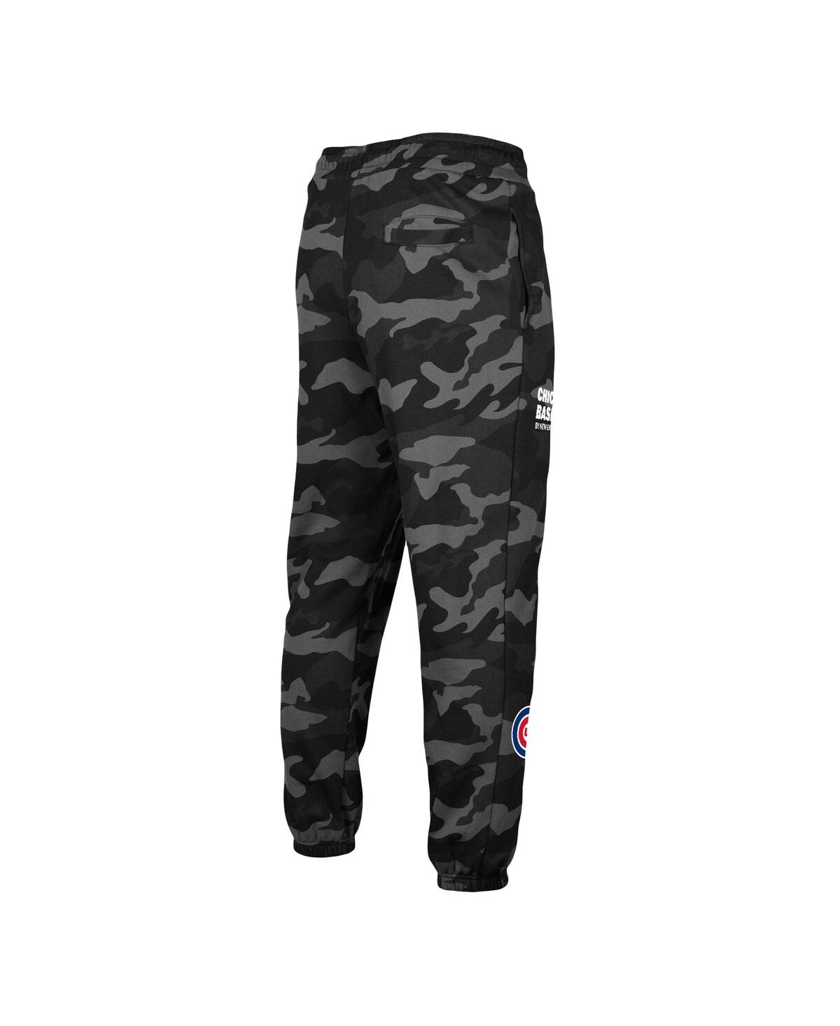 NEW ERA MEN'S NEW ERA BLACK CHICAGO CUBS CAMO JOGGER PANTS 