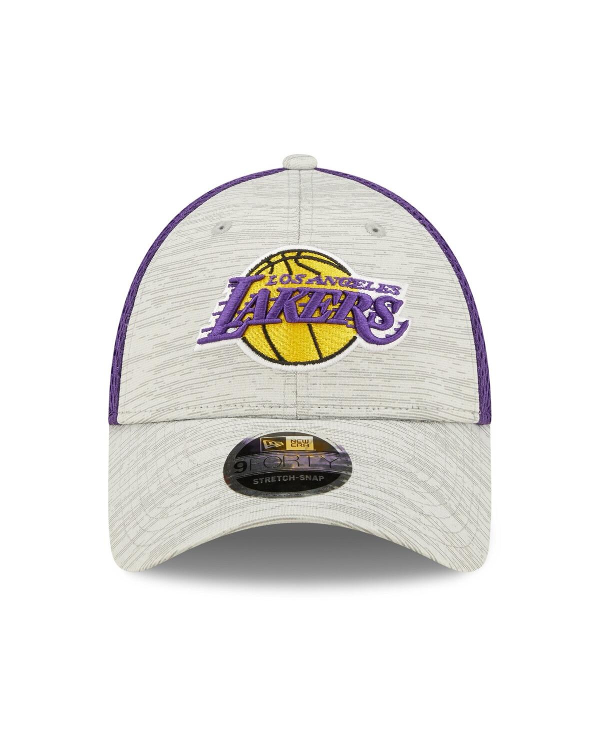 Men's New Era Purple Los Angeles Lakers Active 9FORTY Snapback Hat - Purple